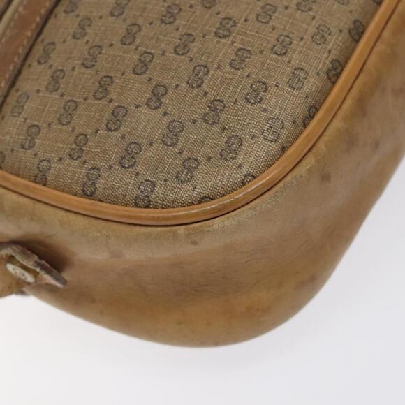 GUCCI Micro GG Supreme Shoulder Bag Pvc Beige Gold - Picture 11 of 16